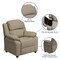 Emma and Oliver Deluxe Padded Contemporary Kids Recliner with Storage Arms